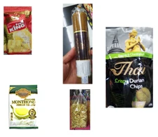 CRISPY, Freeze Dried, Fried, Paste DURIAN NATURAL food FRUIT HEALTHY Diet SNACK
