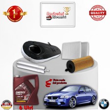KIT TAGLIANDO FILTRI + OLIO BMW SERIE 5 F10 520 D 135KW 184CV DAL 2011 ->