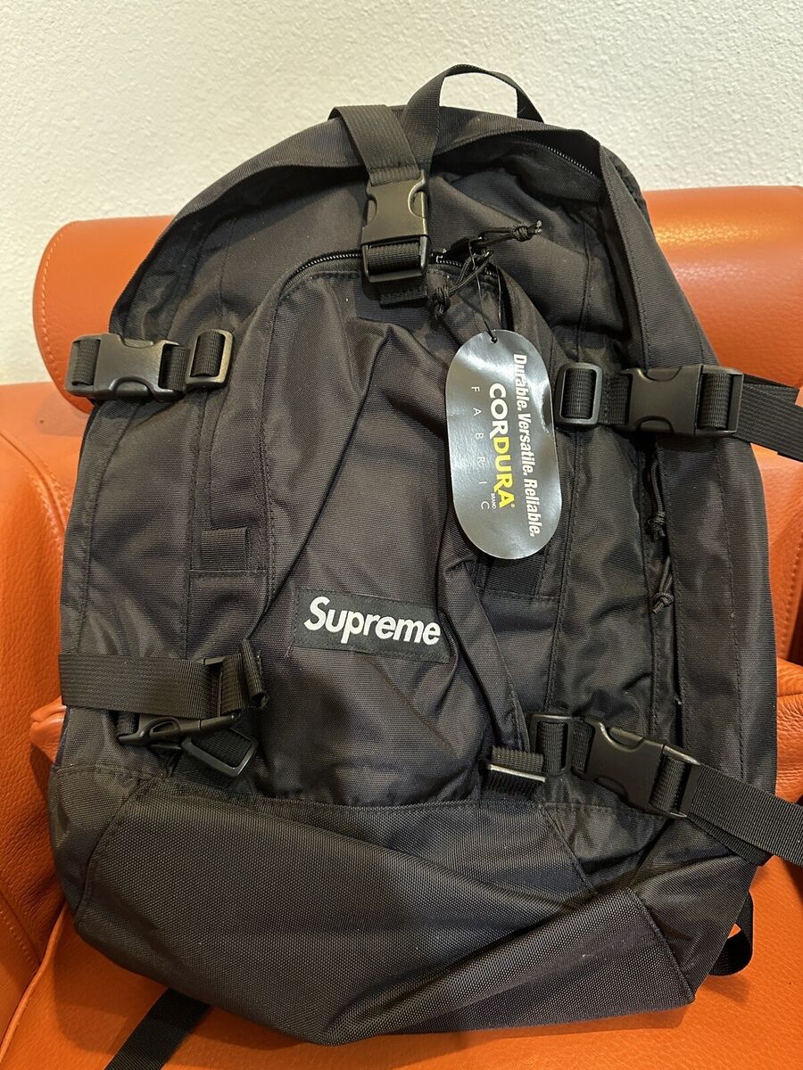 Supreme 19Fw/Cordura/Backpack/Nylon/Black/Plain Brand New Supreme 19Fw/Cordura/Backpack/Nylon/Black/Plain Brand New