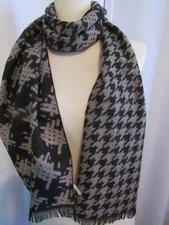 NORDSTROMS WOMEN'S BLACK BROWN SCARF