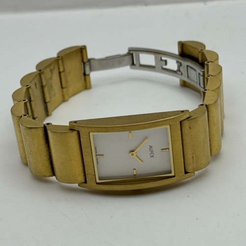 19mm Working Alfex 5301-R-D Plum Design Gold Plated Vintage Quartz Watch 6 Inch - Picture 12 of 20