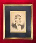 STRIKING EARLY PRESIDENT ABRAHAM LINCOLN FRAMED LITHOGRAPH