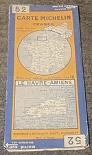 Michelin Card No. 52 - Le Havre Amiens - 1929 - Beautiful Condition