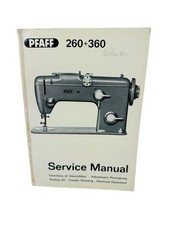 Pfaff 260 & 360 Service Manual Original Print...