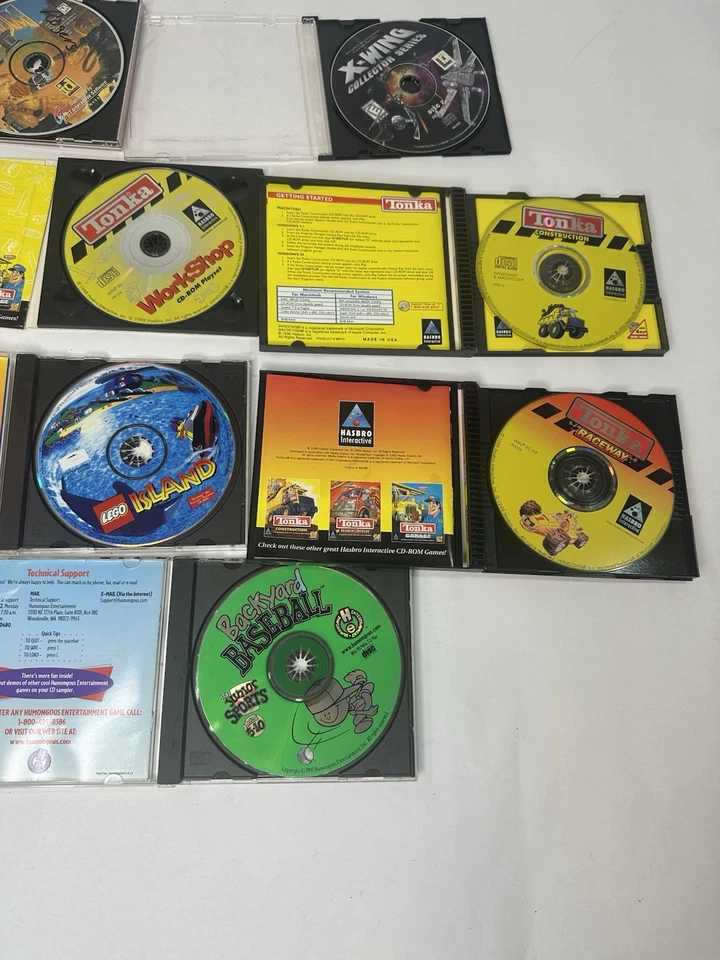 Lote de 10 juegos de PC vintage para sala de CD, Tonka, Need for Speed, etc. Foto 3 de 4