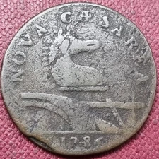 1786 New Jersey Early Colonial Copper Token Better Grade #93257