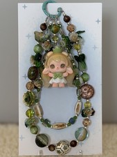 Handmade Bag/Phone Charm with Colorful Beads and authentic figure