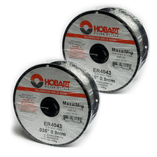 2 Hobart ER4043 Aluminum Welding Wire, 0.035in 0.9mm Welding Wire .035 X 1 LB