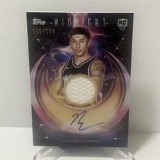 2025-26 Topps Midnight Rookie Jersey Auto Twilight Nique Clifford /199 Kings