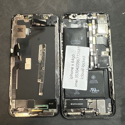 iPhone X gesprungenes Display und iCloud. Für Teile und Reparaturen