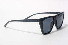 Foster Grant Womens Black Straight Angle Cat Eye Sunglasses C121