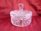 Vintage Waterford Heavy Cut Crystal 6" Alana Candy Box with Lid