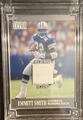 1991 Fleer Ultra/Jersey Fusion Game Used Swatch!!   Emmitt Smith  #165