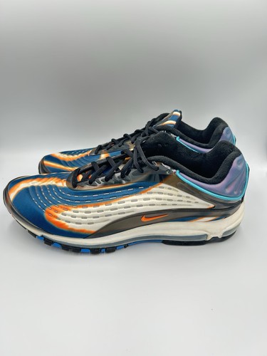 Nike Air Max Deluxe Mens Size 13 “Force Blue”  Orange White Blue
