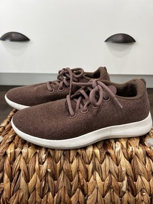 Allbirds WRM Wool Comfort Breathable Cushioned Sneakers Brown Women 7