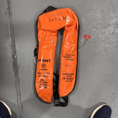 Challenger Solas 275 Rettungsweste (74/96) automatisches Aufblasen vorne orange 32kg+