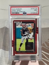 2025 Panini Donruss - Donruss Threads Jerry Jeudy #DTH-JJY (MEM) PSA 9