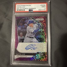2020 Panini Prizm - Rookie Autographs Gavin Lux #RA-GL Purple Shimmer Prizm /7