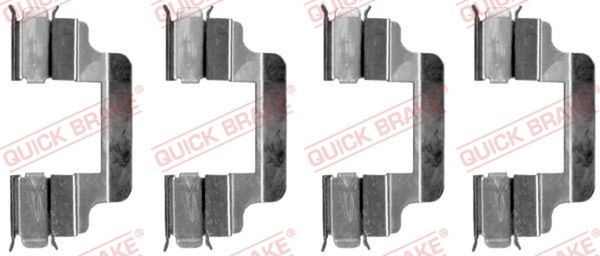 Quick Brake ZubehöRsatz Scheibenbremsbelag 109-1230 FüR VW Skoda Fabia Mercedes-image
