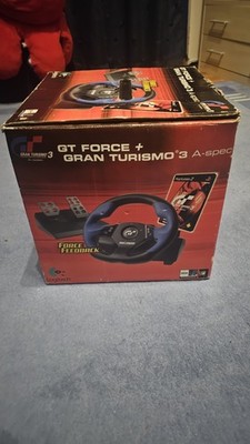 Logitech GT Force   Force Feedback   Lenkrad für PlayStation 2 Gran Turismo 3 