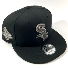 New Era Chicago White Sox Exclusive Bk Metallic Titanium 9FIFTY Snapback Hat Cap