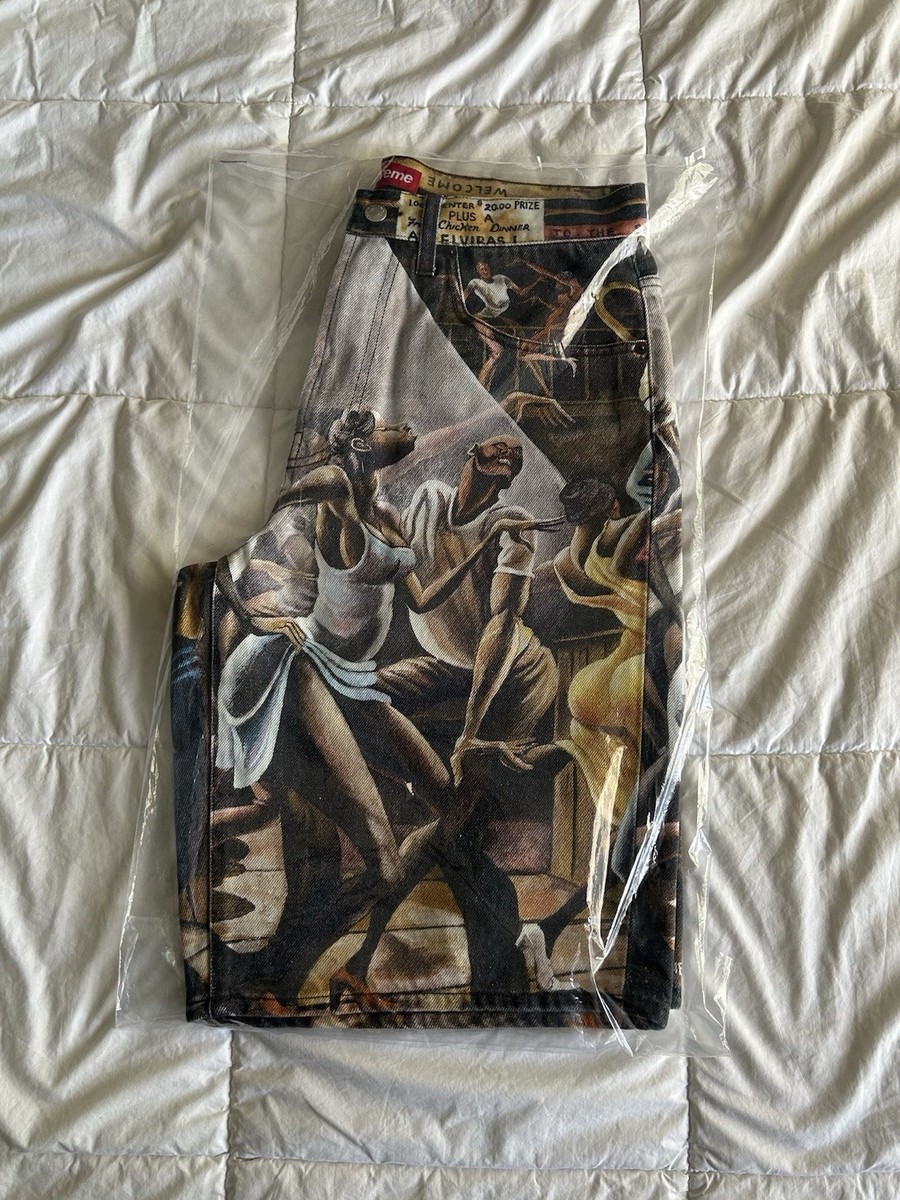 Supreme Ernie Barnes Baggy Denim Shorts SS25, Size 32 | eBay