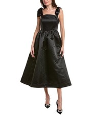 English Factory Bow Pointed Midi Dress Women's