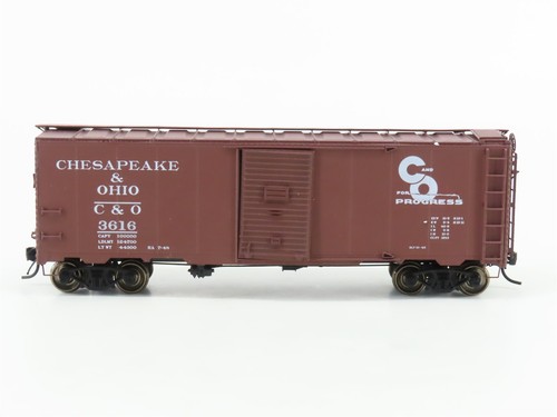 Coche de caja de acero AAR escala HO InterMountain C&O "Progress" 40' 1937 #3616 | Zustand: Used