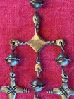 Vintage Mexican Sterling Yalalag Cross Necklace — photo 10
