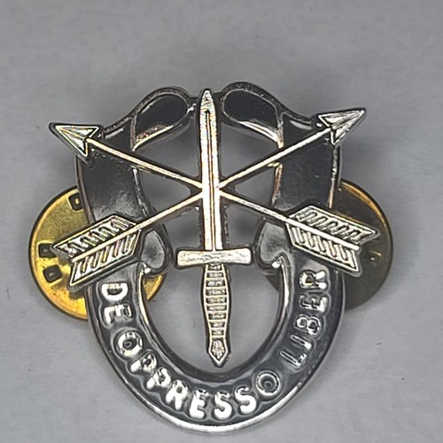 Vietnam Era Special Forces DI Pin DEOPPRESSO LIBER