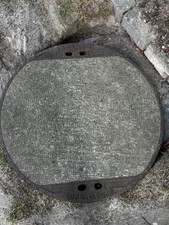 BUDERUS Schachtabdeckung -Gusseisen/Beton -Kanaldeckel -RUND 65 cm-HOF/GARTEN