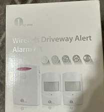 1 By One Wireless Driveway Alert Alarm Kit Motion Sensor