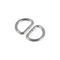 50Stk. Metall D-Ring 10Mm D-Ringe Schnalle FüR Hardware Taschen GüRtel Silber