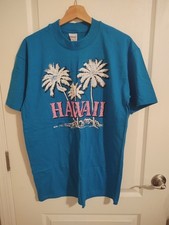 Vintage Single Stitch Hawaii T Shirt Souvenir Puff Print Made In The USA