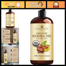 100 Pure Organic Jojoba Oil 16 Fl Oz  Cold-Pressed Carrier Oil for Hair, Skin