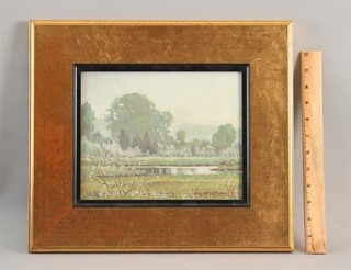 Small Signed WILLIAM NORTH Mystic Connecticut Brook Impressionist Oil Painting