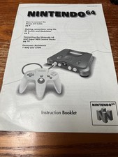 Nintendo 64 N64 Console System Instruction Bo...