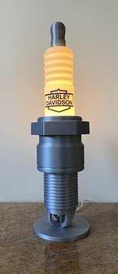 Harley Davidson Giant 3D gedruckte Zündkerzenlampe.