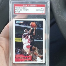 Fleer 1993-94 Michael Jordan #28 Gem Mint Chicago Bulls Basketball Card Lot of 2