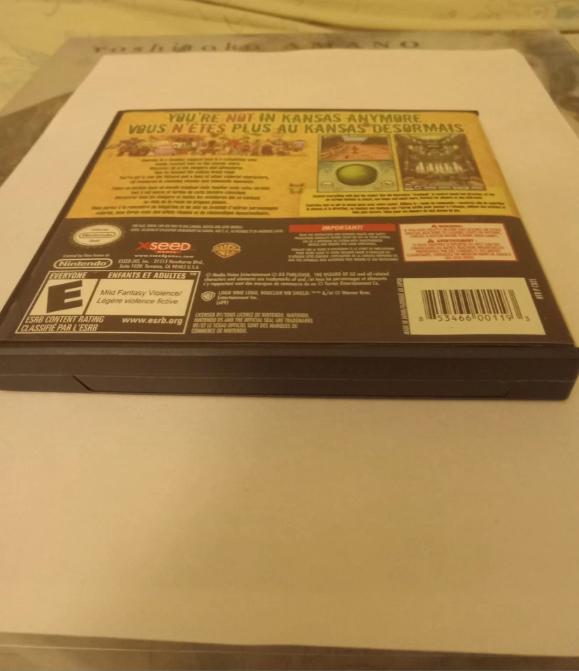 Rare Oop Nintendo DS The Wizard of OZ  Near Mint Original Game Box  Manual - Image 2 of 4