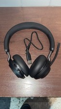 Jabra Evolve2 65 Wireless Bluetooth Headset Black W Charger Used Great Shape