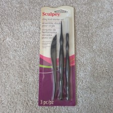 Sculpey 3 Piece Clay Tool Starter Set 2013 Polyform Sculpting Model Making