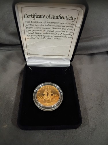 Philadelphia 1984 US Gold $10 Commemorative Olympic Coin (.48375 oz)
