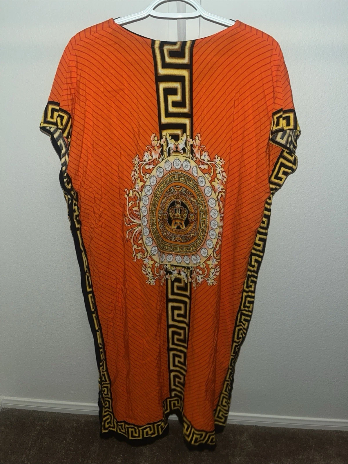 Abito tunica Batik Sumi Kaftan Versace ispirato stampa abbigliamento resort