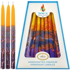 Hanukah Candle Dripless Chanukah Hanukkah Candles Decorative Purple, Blue, Or...