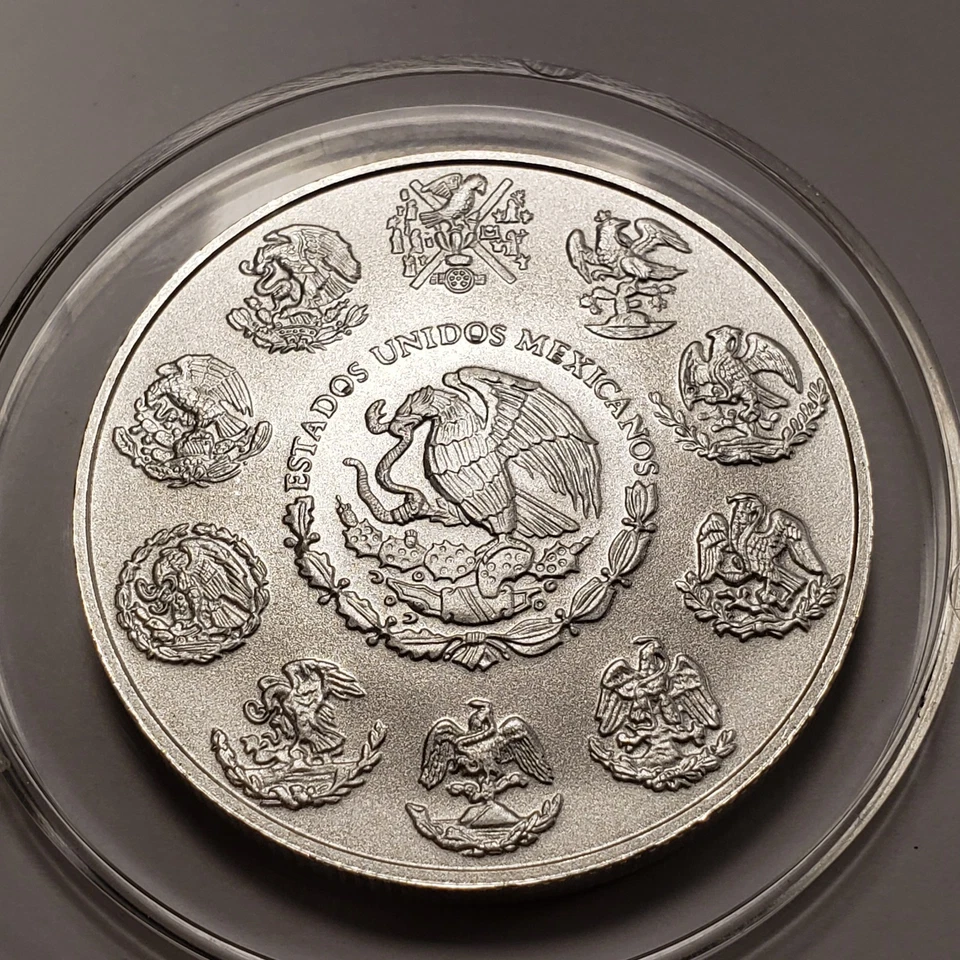 2019 Mo Mexico Libertad Onza 1 oz .999 Silver BU in Capsule - SKU-Q2438 - Image 4 of 4