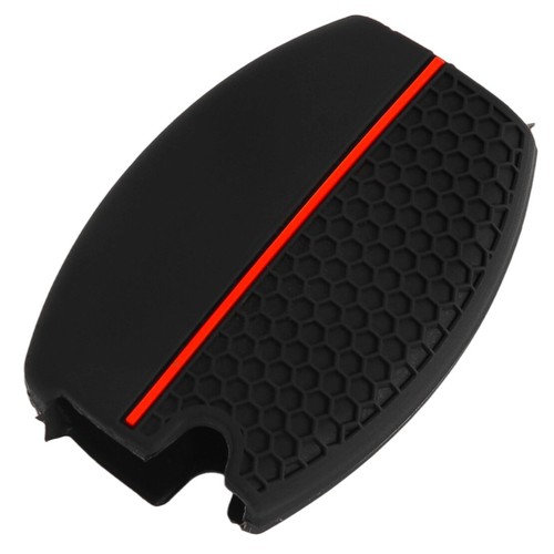 Funda protectora de silicona negra para llavero 1 pieza apta para Benz Clase A C E S M CLA GLA GLK - Imagen 4 de 4
