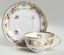Schumann - Bavaria Empress Dresden Flowers Cup & Saucer 5979316