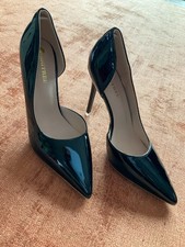 klassisch eleganter Damen High Heels  Pumps in schwarz Lack 11cm