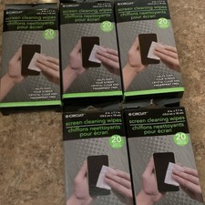 eCircuit Screen Cleaning Wipes for Screen Media, 20 Sheets per Pack